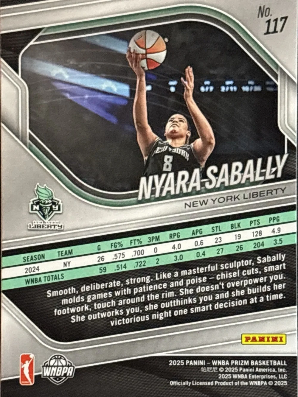Panini Prizm Nyara Sabally Basketball Card